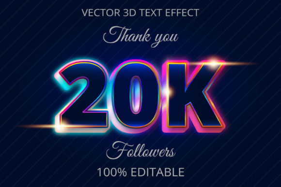 20k 3D Creative Text Effect Design for Every Project