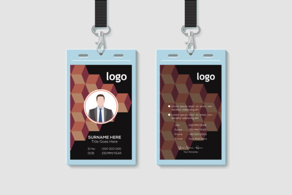 3D Geometric ID Card Design: A Sleek, Modern Approach for Professional Branding
