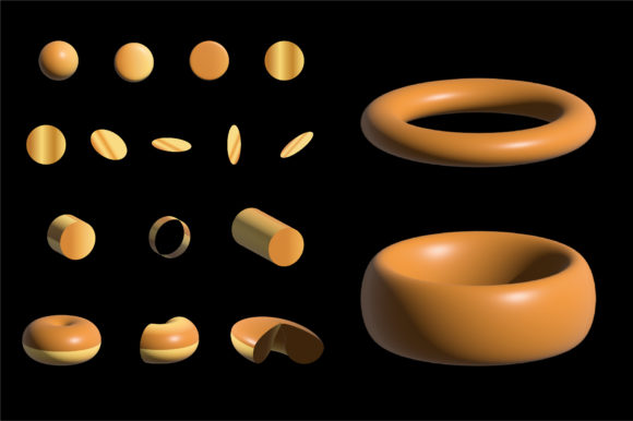 3D Golden Shape Background Design: A Versatile Visual Element for Creative Projects