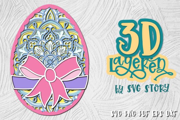 3D Layered Easter Egg Design SVG: Creative Possibilities