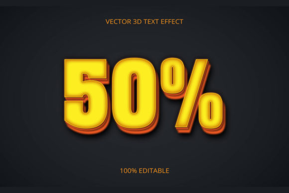 50 3D Creative Text Effect Design: A Time-Saving Resource for Adobe Illustrator Users