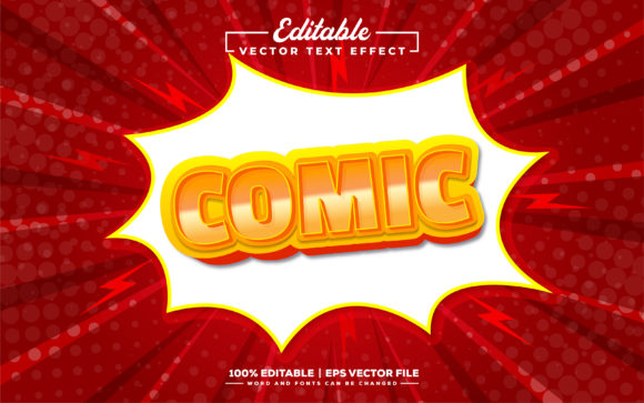 Comic 3D Editable Text Effect Design: A Creative Tool for Adobe Illustrator Users