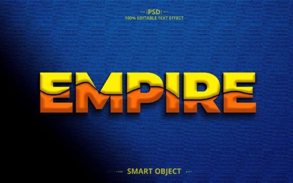 Empire 3D PSD Text Effect Design: A Powerful Tool for Creative Professionals