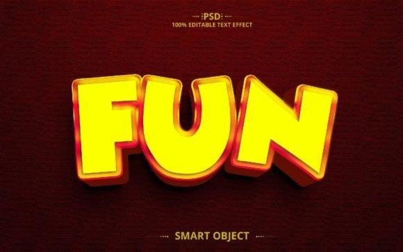 Fun 3D PSD Text Effect Design: Create Bold, Editable Typography