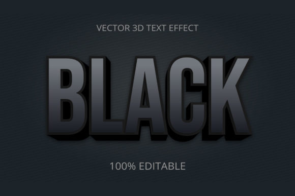 Master Black 3D Creative Text Effect Design in Minutes, Not Hours